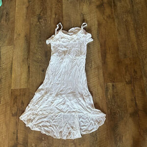 Girls D Signed White Dress Size L (14/16)
